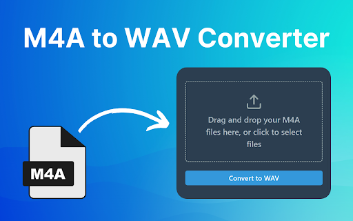 M4A to WAV  from Chrome web store to be run with OffiDocs Chromium online