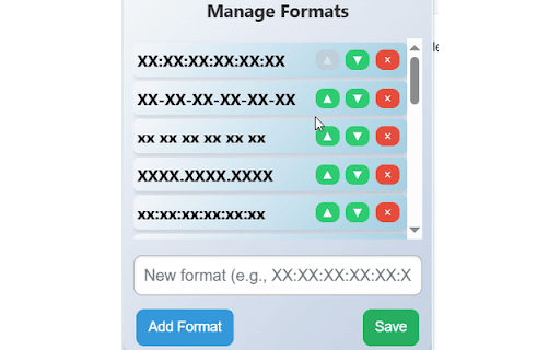 MAC Address Converter  from Chrome web store to be run with OffiDocs Chromium online