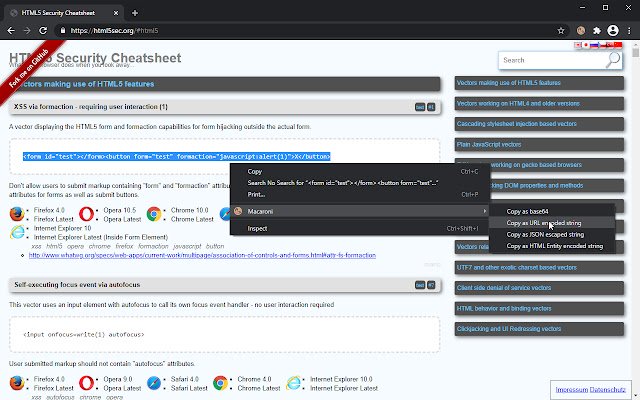Macaroni  from Chrome web store to be run with OffiDocs Chromium online
