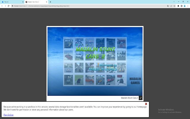 Madalin Stunt Cars 2  from Chrome web store to be run with OffiDocs Chromium online