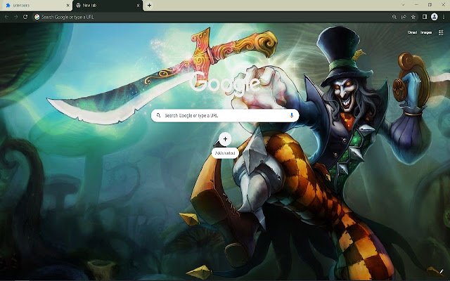 Mad Hatter Shaco mula sa Chrome web store na tatakbo sa OffiDocs Chromium online