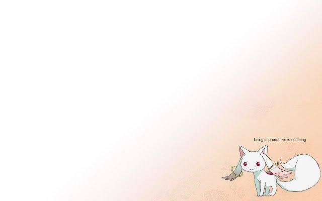 Tema motivazionale Madoka Magica Kyubey dal Chrome web store da eseguire con OffiDocs Chromium online