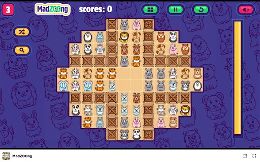 MadZOOng Game Match animal icons and beat all the levels!  from Chrome web store to be run with OffiDocs Chromium online