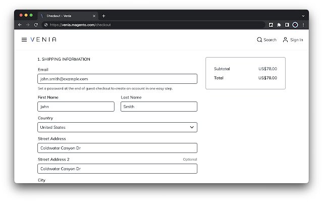 ক্রোম ওয়েব স্টোর থেকে Magento ফর্ম ফিলার OffiDocs Chromium অনলাইনে চালানো হবে