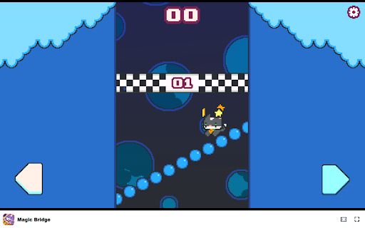 Magic Bridge Game Balance on a moving bridge and stay alive!  from Chrome web store to be run with OffiDocs Chromium online