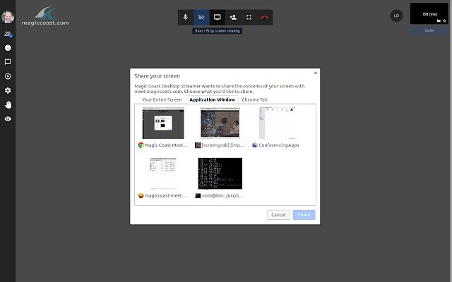 Magic Coast Meet Desktop Streamer  from Chrome web store to be run with OffiDocs Chromium online