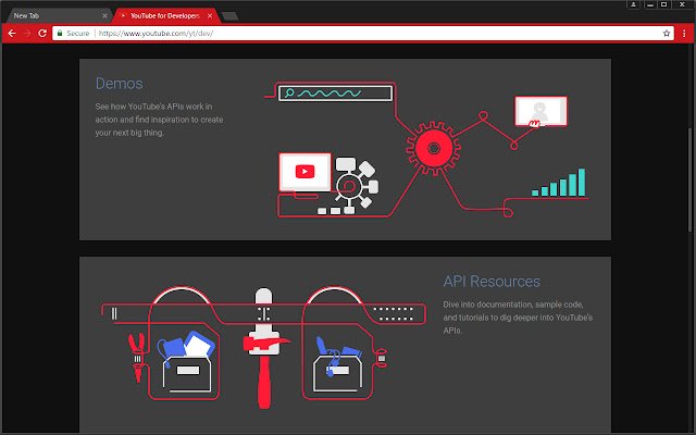Magic Theme for YouTube™  from Chrome web store to be run with OffiDocs Chromium online