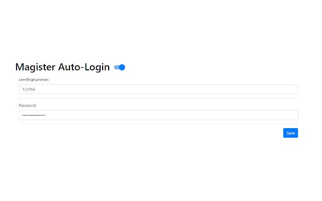 Magister Auto Login  from Chrome web store to be run with OffiDocs Chromium online