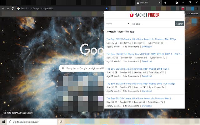 Magnet Finder من متجر Chrome الإلكتروني ليتم تشغيله باستخدام OffiDocs Chromium عبر الإنترنت