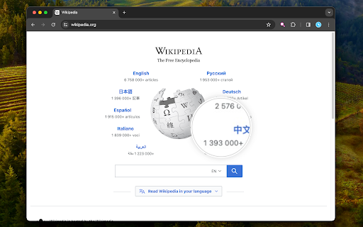 Magnifying Glass  from Chrome web store to be run with OffiDocs Chromium online