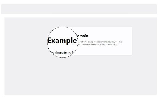 Magnifying Glass For Reading  from Chrome web store to be run with OffiDocs Chromium online