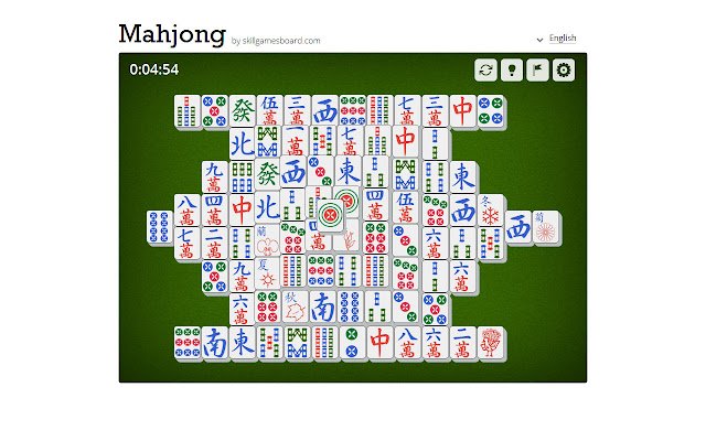 Mahjong by SkillGamesBoard من متجر Chrome الإلكتروني ليتم تشغيلها باستخدام OffiDocs Chromium عبر الإنترنت