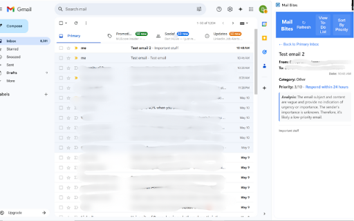 Mail Bites from Chrome web store to be run with OffiDocs Chromium online Mail Bites from Chrome web store to be run with OffiDocs Chromium online
