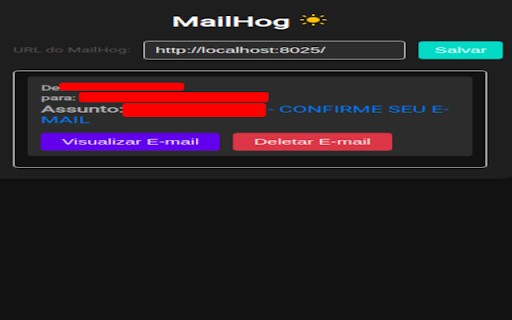 MailHog  from Chrome web store to be run with OffiDocs Chromium online