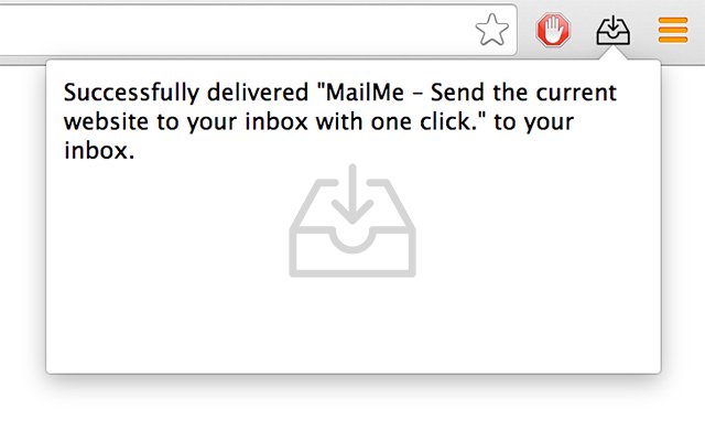 Chrome 웹 스토어의 MailMe가 OffiDocs Chromium 온라인과 함께 실행됩니다.
