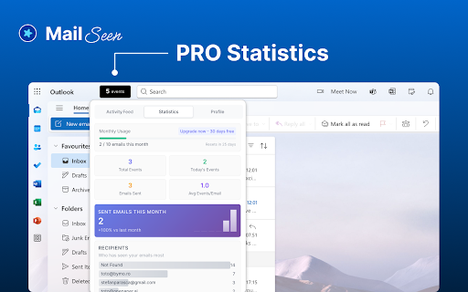 Mail Seen Unlimited Email Tracker for Outlook  from Chrome web store to be run with OffiDocs Chromium online Mail Seen Unlimited Email Tracker for Outlook  from Chrome web store to be run with OffiDocs Chromium online