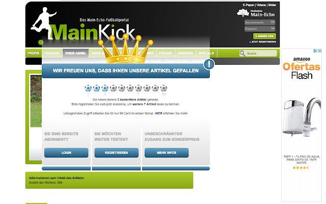 Main Kick Viewer  from Chrome web store to be run with OffiDocs Chromium online
