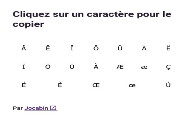 Majuscules et caractères من متجر Chrome الإلكتروني ليتم تشغيلها باستخدام OffiDocs Chromium عبر الإنترنت