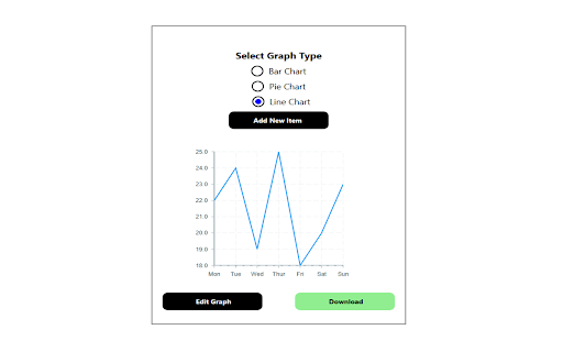 Make A Graph: Chart Creation Utility App  from Chrome web store to be run with OffiDocs Chromium online