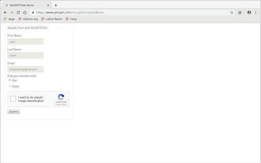Make ReCaptchas "Im not a robot" accurate  from Chrome web store to be run with OffiDocs Chromium online