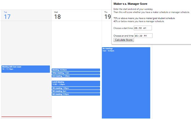 Maker vs Manager mula sa Chrome web store na tatakbo sa OffiDocs Chromium online