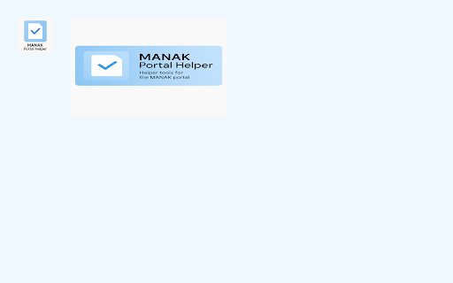 MANAK Portal Helper  from Chrome web store to be run with OffiDocs Chromium online