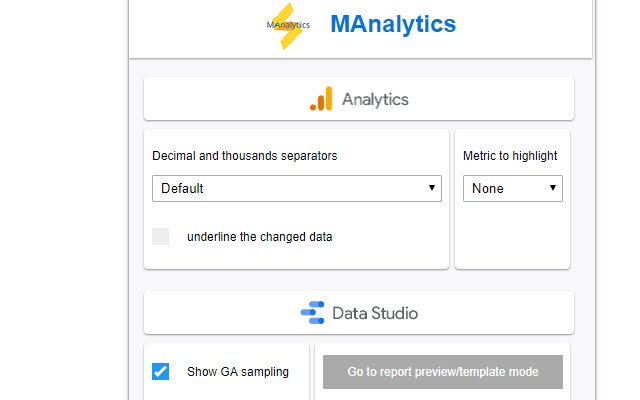 MAnalytics  from Chrome web store to be run with OffiDocs Chromium online