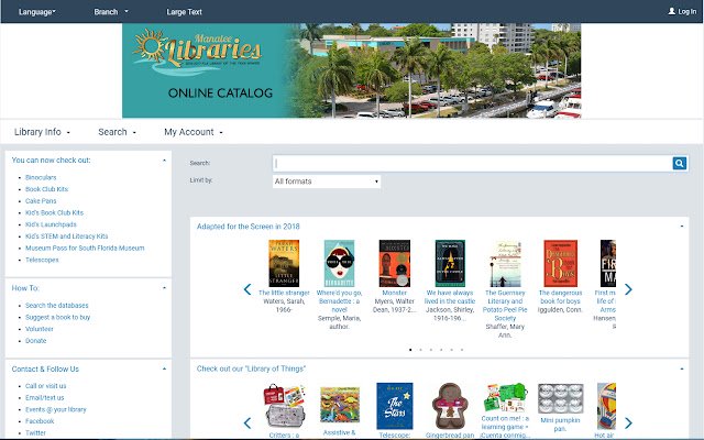 ManateeLibraryKiosk dal Chrome Web Store da eseguire con OffiDocs Chromium online