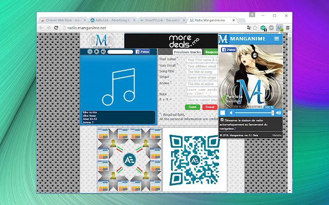 MANGANIME Radio dal negozio web di Chrome da eseguire con OffiDocs Chromium online