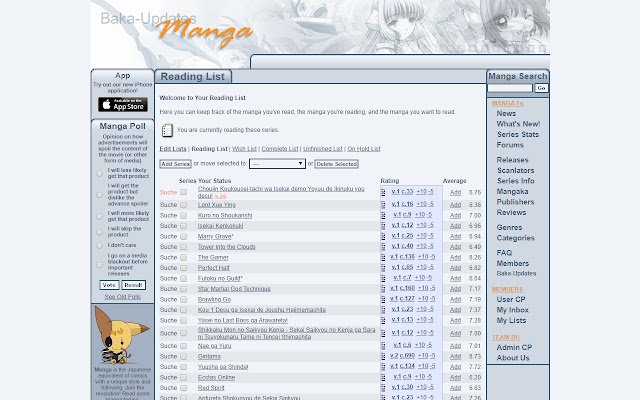 Mangaupdates next  from Chrome web store to be run with OffiDocs Chromium online