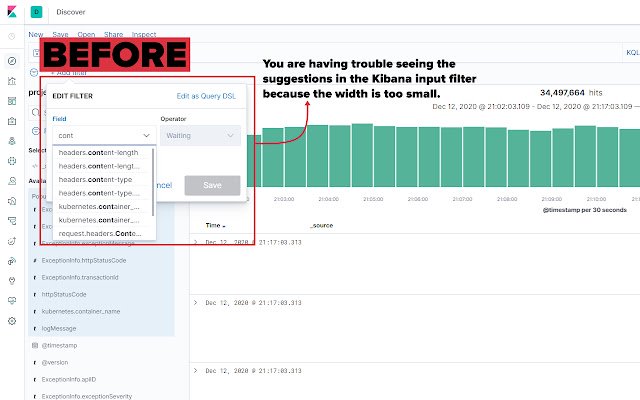 Manipulate Kibana Web HTML Element from Chrome web store to be run with OffiDocs Chromium online Manipulate Kibana Web HTML Element from Chrome web store to be run with OffiDocs Chromium online