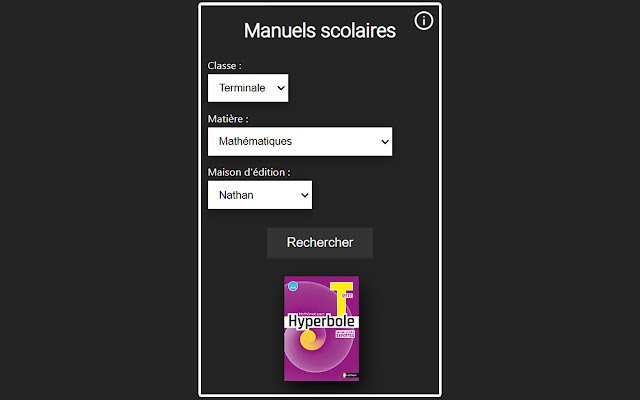 Manuels scolaires de Chrome web store se ejecutará con OffiDocs Chromium en línea