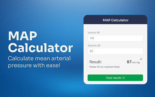 MAP Calculator  from Chrome web store to be run with OffiDocs Chromium online