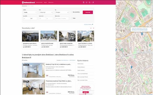 Map for real estate listing websites  from Chrome web store to be run with OffiDocs Chromium online