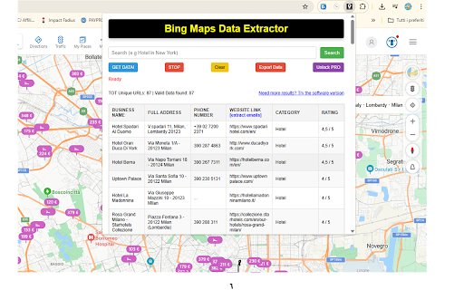 Maps Data Extractor  from Chrome web store to be run with OffiDocs Chromium online