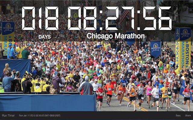 Marathon Countdown Timer  from Chrome web store to be run with OffiDocs Chromium online