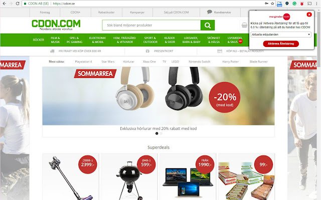 Marginalen Handlasmart de la boutique en ligne Chrome à exécuter avec OffiDocs Chromium en ligne