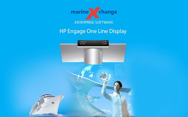 MarineXchange HP Engage One Line Display de la boutique en ligne Chrome à exécuter avec OffiDocs Chromium en ligne