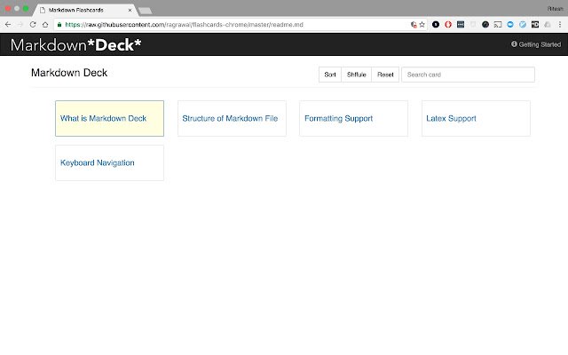 Markdown Deck  from Chrome web store to be run with OffiDocs Chromium online