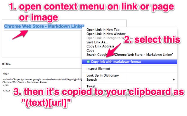 Markdown Linker از فروشگاه وب Chrome برای اجرا با OffiDocs Chromium به صورت آنلاین