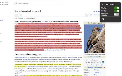Markify  from Chrome web store to be run with OffiDocs Chromium online