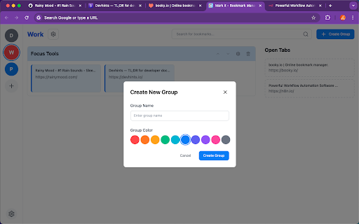 Mark it Memory Manager  from Chrome web store to be run with OffiDocs Chromium online