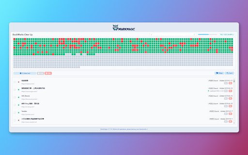 MarkMagic Effortless Bookmark Manager  from Chrome web store to be run with OffiDocs Chromium online