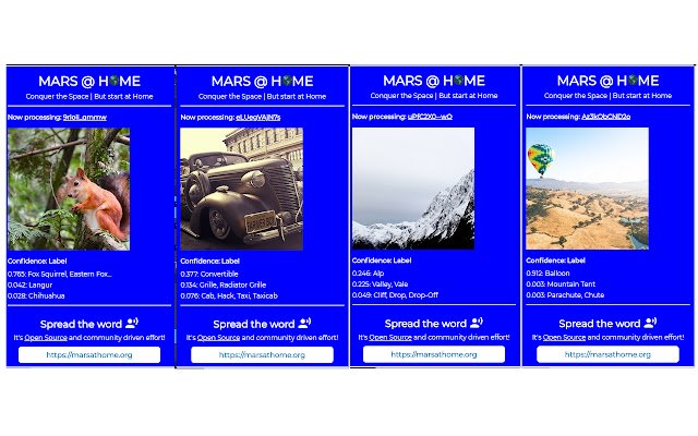 Mars@Home Image Labelling utilizzando l'intelligenza artificiale dal web store di Chrome da eseguire con OffiDocs Chromium online