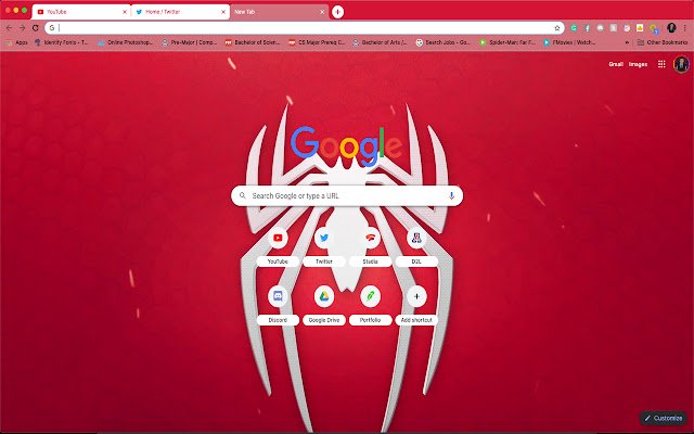 Tema Marvels Spider Man PS4 dari toko web Chrome untuk dijalankan dengan OffiDocs Chromium online