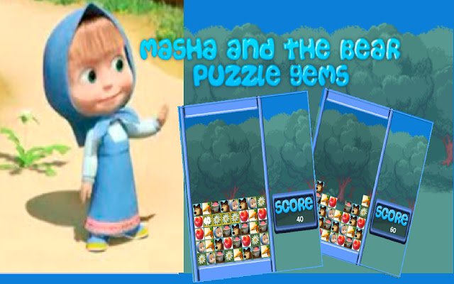 سيتم تشغيل جواهر Masha And The Bear Puzzle Gems من متجر Chrome الإلكتروني باستخدام OffiDocs Chromium عبر الإنترنت