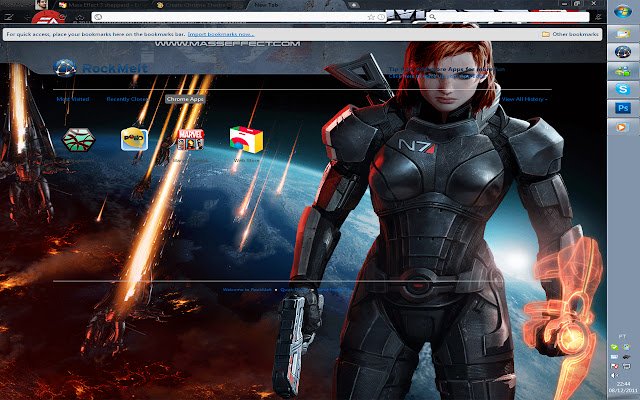 Mass Effect 3 Sheppard de la boutique en ligne Chrome sera exécuté avec OffiDocs Chromium en ligne