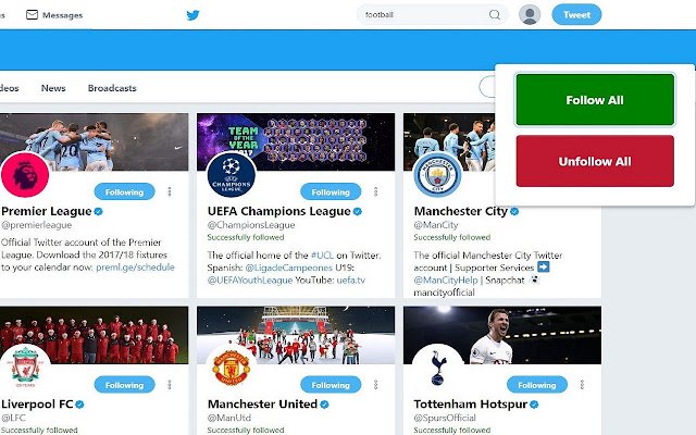 Mass Follow Unfollow en Twitter desde Chrome web store para ejecutarse con OffiDocs Chromium en línea