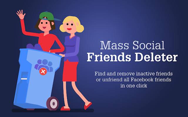 Mass Friends Delete Friends Remover de la boutique en ligne Chrome à exécuter avec OffiDocs Chromium en ligne