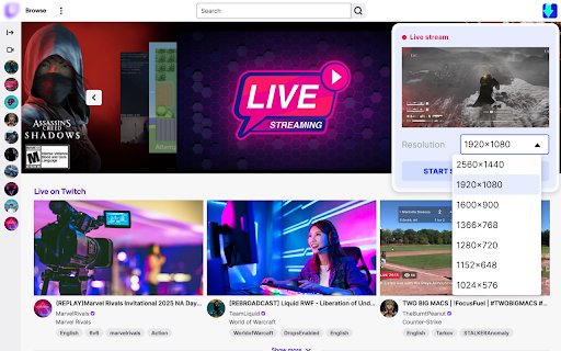 Master Video Downloader  from Chrome web store to be run with OffiDocs Chromium online